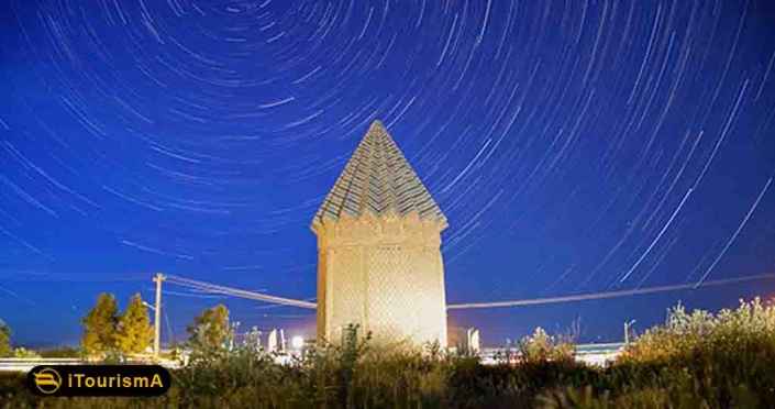 میل اخنگان، مقبره ای در نزدیکی شهر مشهد بر روی پایه ای هشت ضلعی